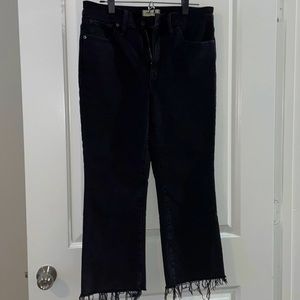Madewell, Cali Demi boot jeans, black, size 31p